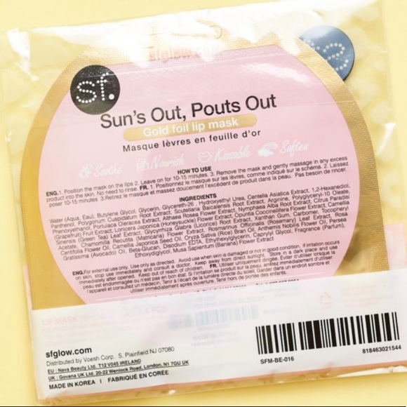 Skin Forum Sun’s Out, Pouts Out Lip Mask 4 Pack - Picture 4 of 4